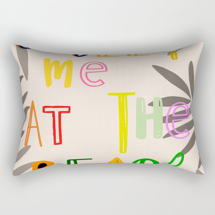Meet Me at the Beach 2 Rectangular Pillow Gallery Image 1