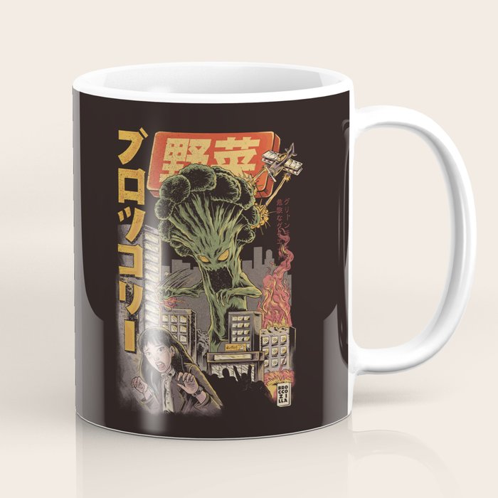 Broccozilla Black Version Coffee Mug Gallery Image 1
