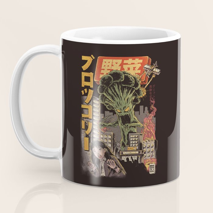 Broccozilla Black Version Coffee Mug Gallery Image 3