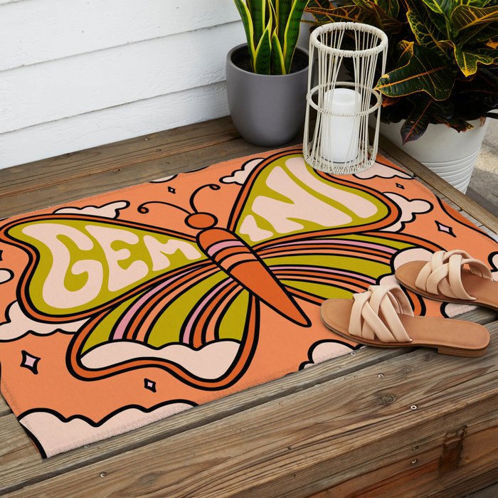 Gemini Butterfly Outdoor Rug Gallery Image 2