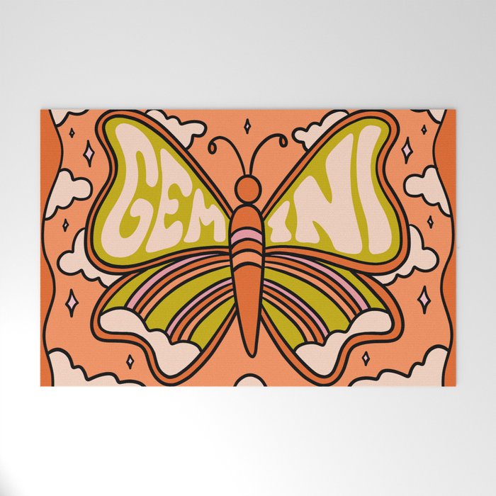 Gemini Butterfly Welcome Mat Gallery Image 1