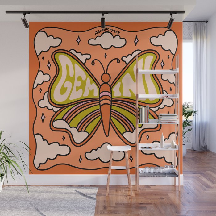Gemini Butterfly Wall Mural Gallery Image 1