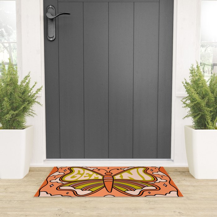 Gemini Butterfly Welcome Mat Gallery Image 3