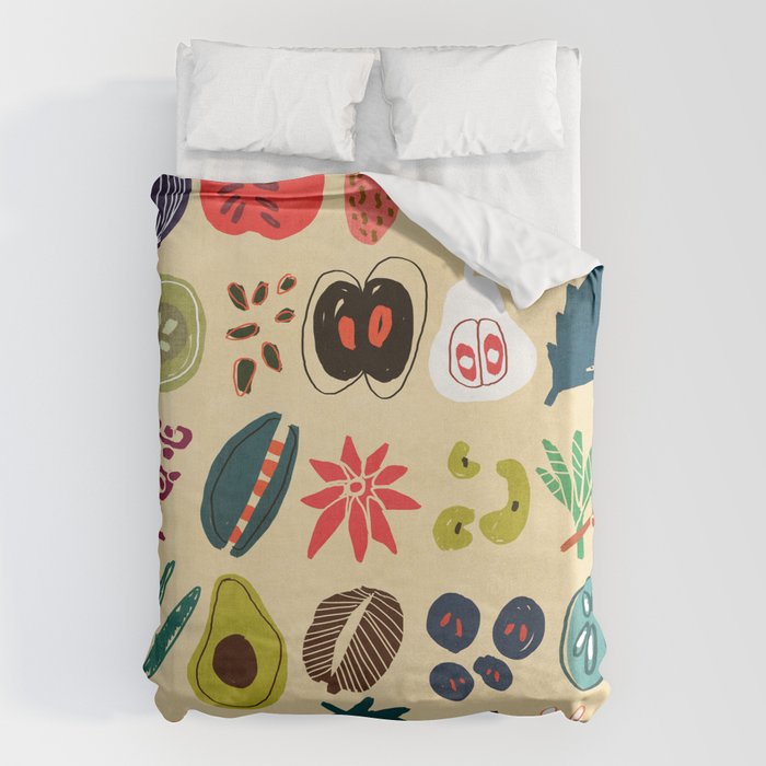 Fruit and Spice Rack Duvet Cover Gallery Image 6