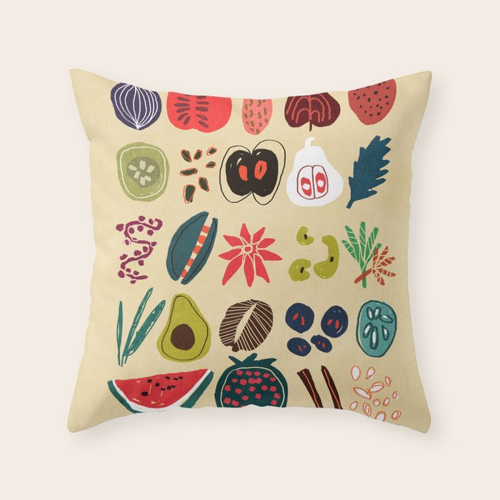 Fruit and Spice Rack Throw Pillow Gallery Image 6
