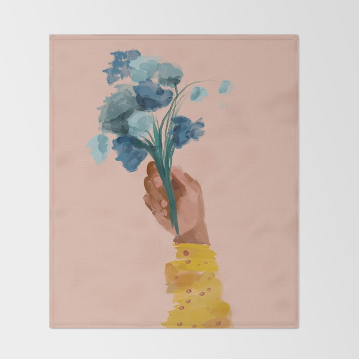 The Floral Feeling Throw Blanket Gallery Image 2