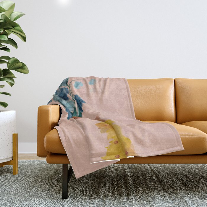 The Floral Feeling Throw Blanket Gallery Image 1