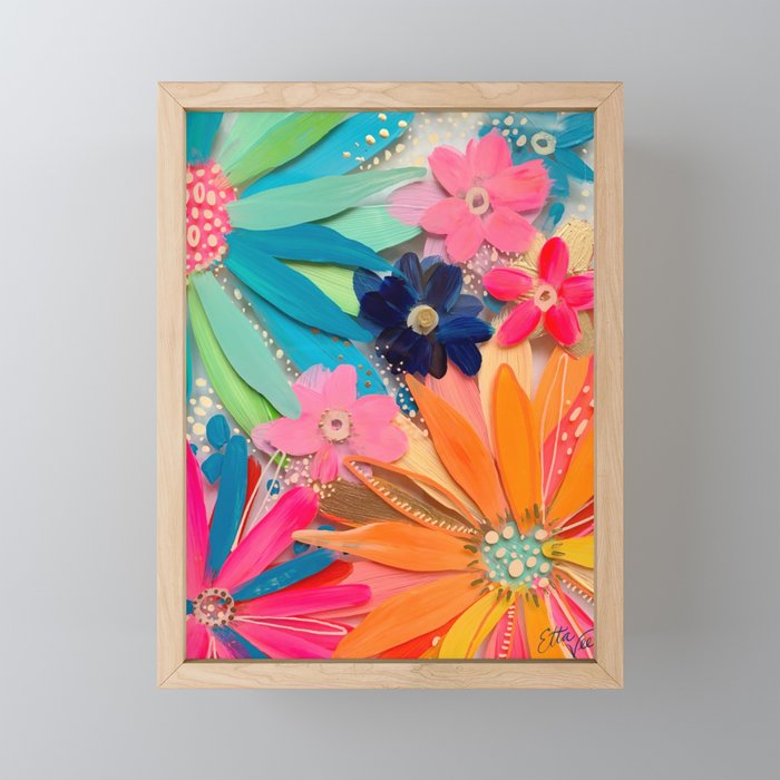 EttaVee Glass Flower No.1 Mini Art Print Gallery Image 1