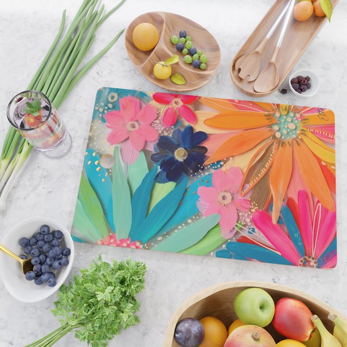 EttaVee Glass Flower No.1 Cutting Board Gallery Image 2