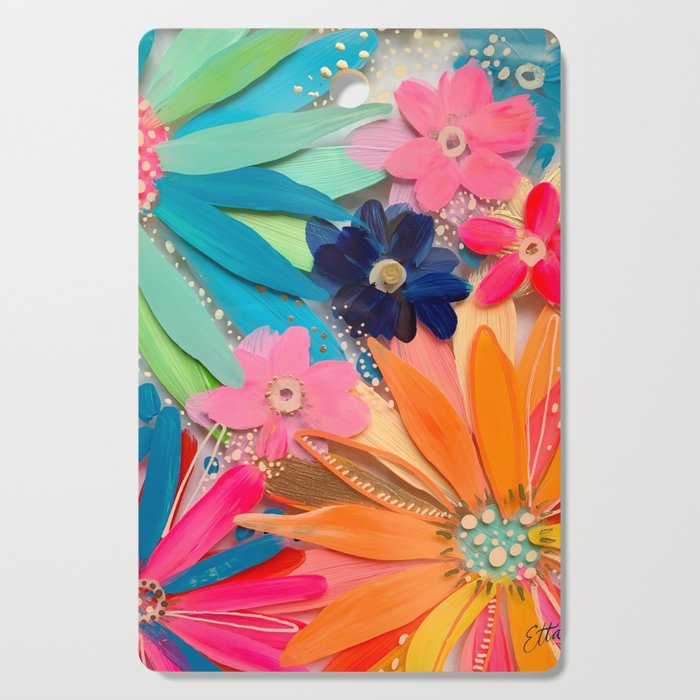 EttaVee Glass Flower No.1 Cutting Board Gallery Image 1