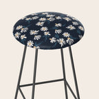 Daisy Florals on Navy Stool Gallery Image 2