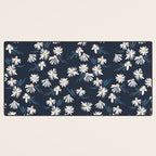 Daisy Florals on Navy Desk Mat Gallery Image 3