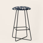 Daisy Florals on Navy Stool Gallery Image 1