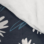Daisy Florals on Navy Comforter Gallery Image 4