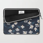Daisy Florals on Navy Laptop Sleeve Gallery Image 2