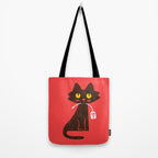 Fitz - Hungry hungry cat (and unfortunate mouse) Tote Bag Gallery Image 2