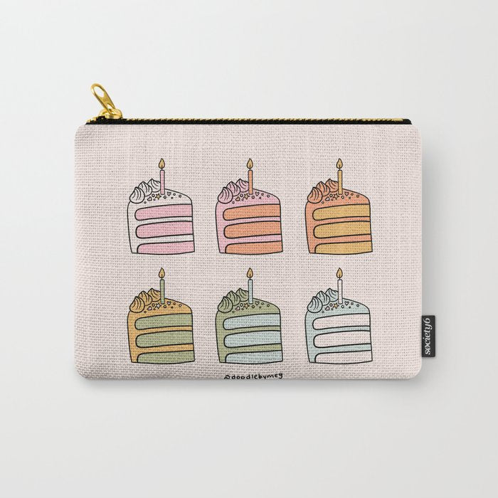 Rainbow Slice of Cake Carry All Pouch Gallery Image 1