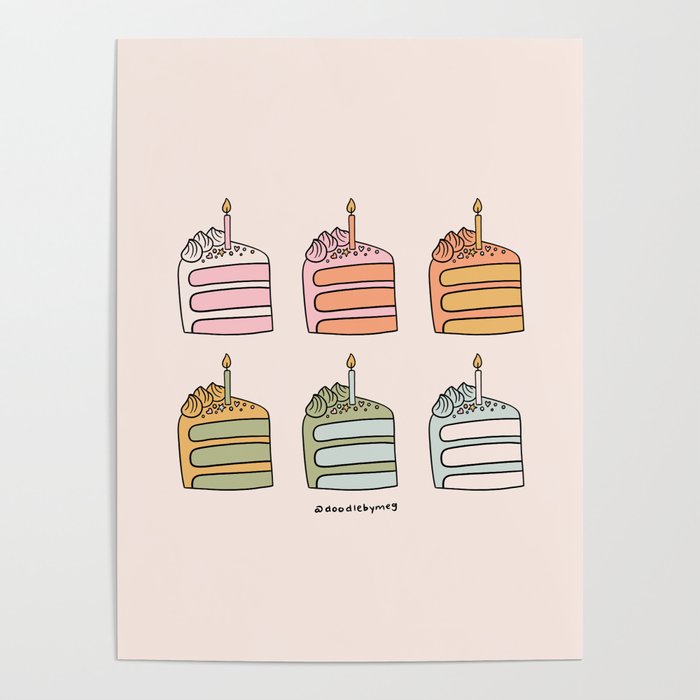 Rainbow Slice of Cake Poster Gallery Image 4