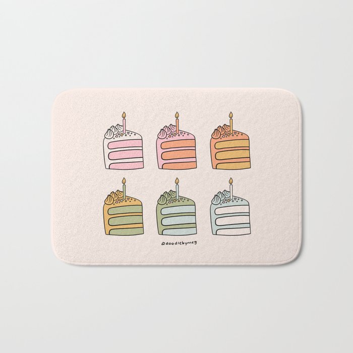 Rainbow Slice of Cake Bath Mat Gallery Image 1