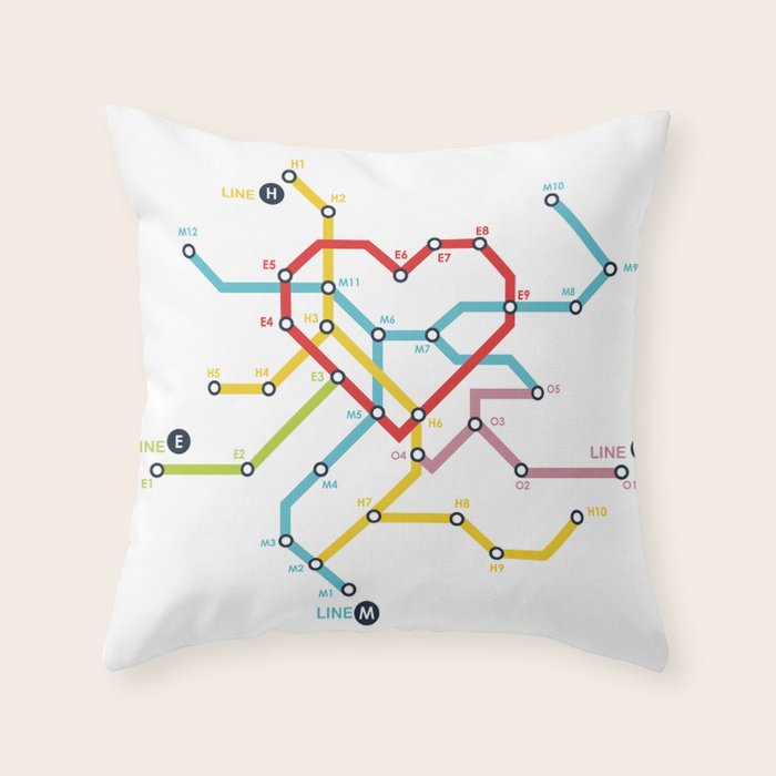 Home Where The Heart Is Throw Pillow Gallery Image 1