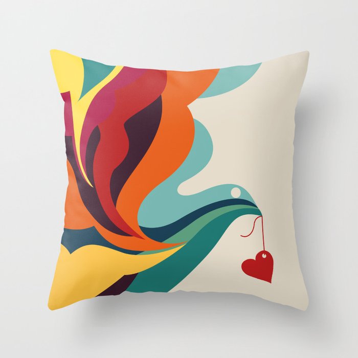Love Message Throw Pillow Gallery Image 1
