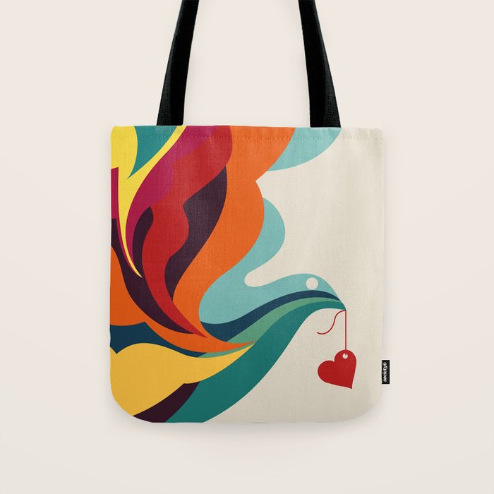Love Message Tote Bag Gallery Image 1