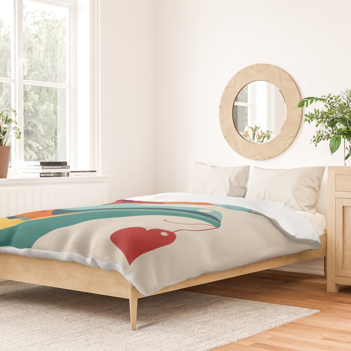 Love Message Duvet Cover Gallery Image 2