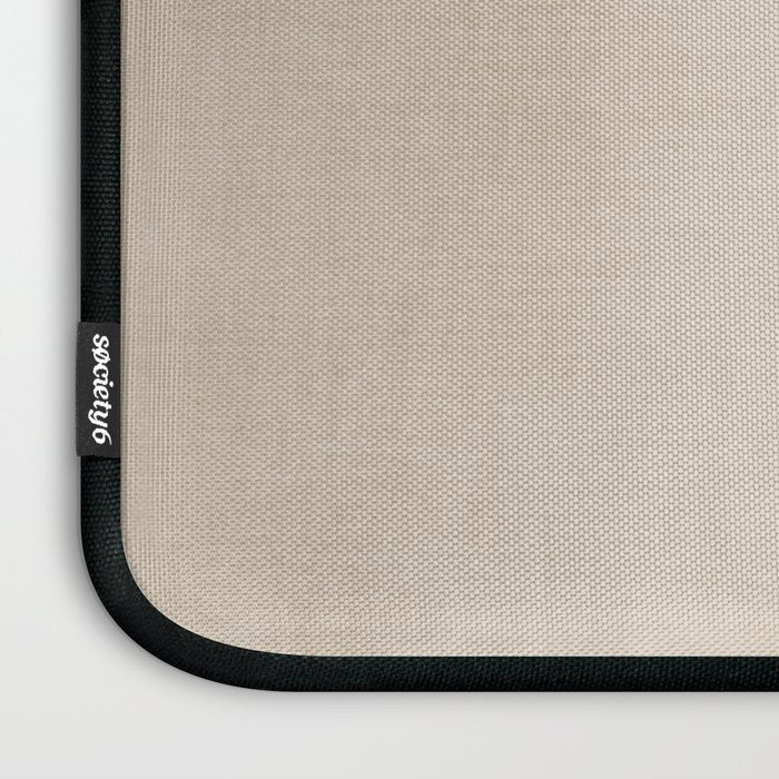 Teal Lines Light Beige Painting Minimalist Geometric Artwork Laptop Sleeve Gallery Image 3