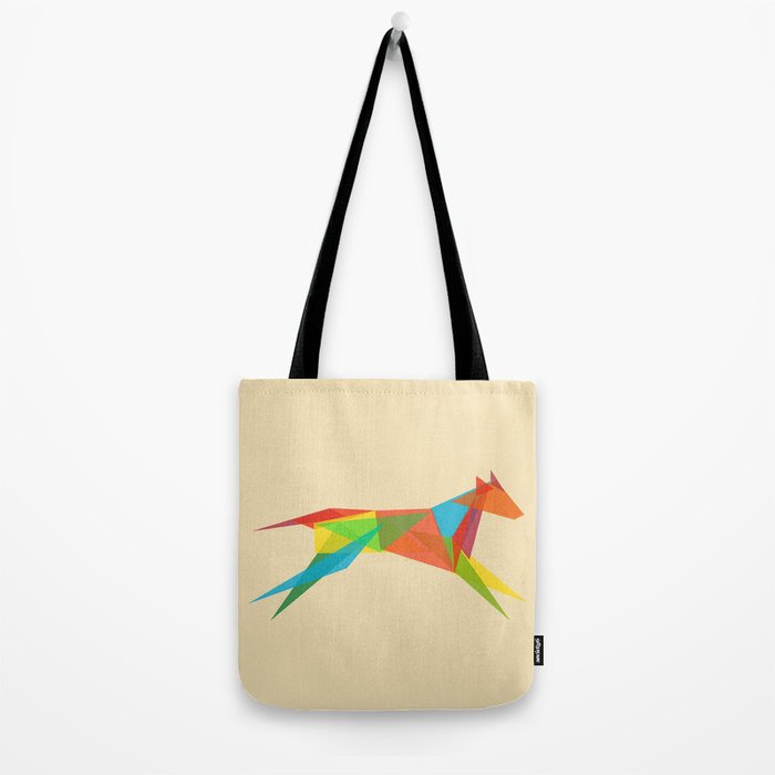 Fractal Geometric Dog Tote Bag Gallery Image 2