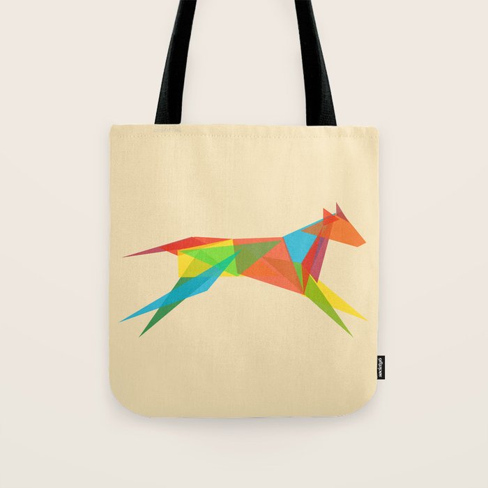 Fractal Geometric Dog Tote Bag Gallery Image 1