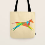 Fractal Geometric Dog Tote Bag Gallery Image 1