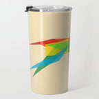 Fractal Geometric Dog Travel Mug Gallery Image 3