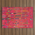 Traditional Moroccan Berber Carpet Arwtork Outdoor Rug Gallery Image 1