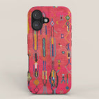 Traditional Moroccan Berber Carpet Arwtork iPhone Case Gallery Image 1
