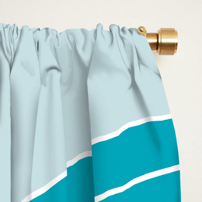 Two Tone Line Curvature IV Window Curtain Gallery Image 2