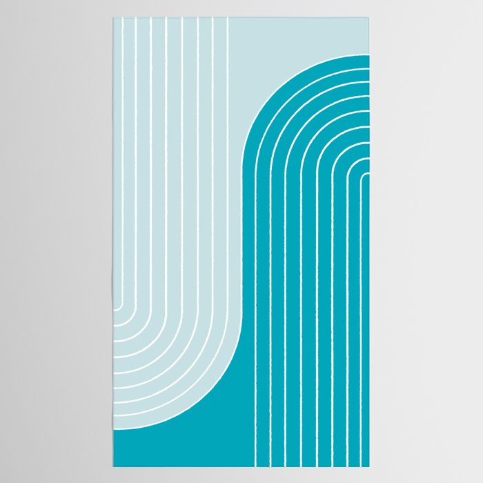 Two Tone Line Curvature IV Tablecloth Gallery Image 2