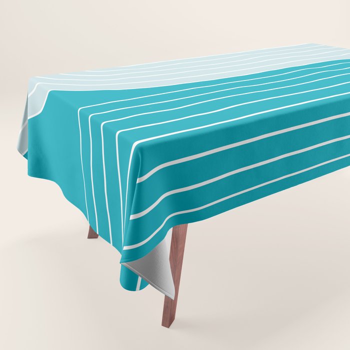 Two Tone Line Curvature IV Tablecloth Gallery Image 1