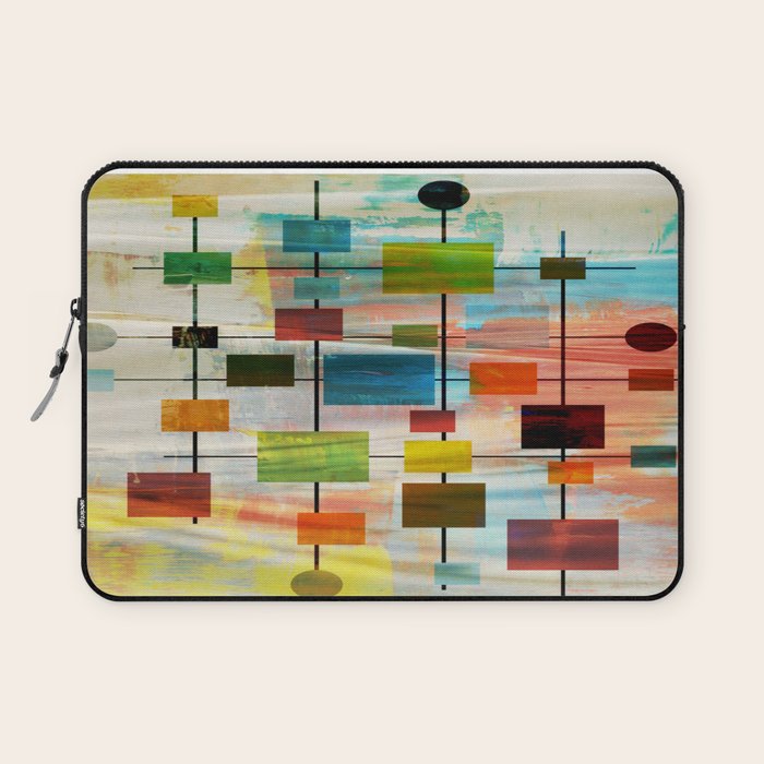 Mid-Century Modern Art 1.3 -  Graffiti Style Laptop Sleeve Gallery Image 1