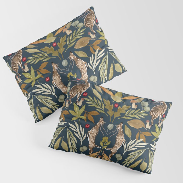 Deer in a wild nature forest DD Pillow Sham Gallery Image 3
