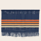 Minimal Orange Abstract Retro Racing Stripes 70s Style - Bluesane Wall Hanging Gallery Image 1
