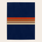 Minimal Orange Abstract Retro Racing Stripes 70s Style - Bluesane Poster Gallery Image 4