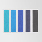 Colorful Blue Stripe Pattern Rug Gallery Image 2