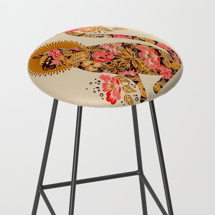 Porcelain Cat - 70s Palette Stool Gallery Image 2