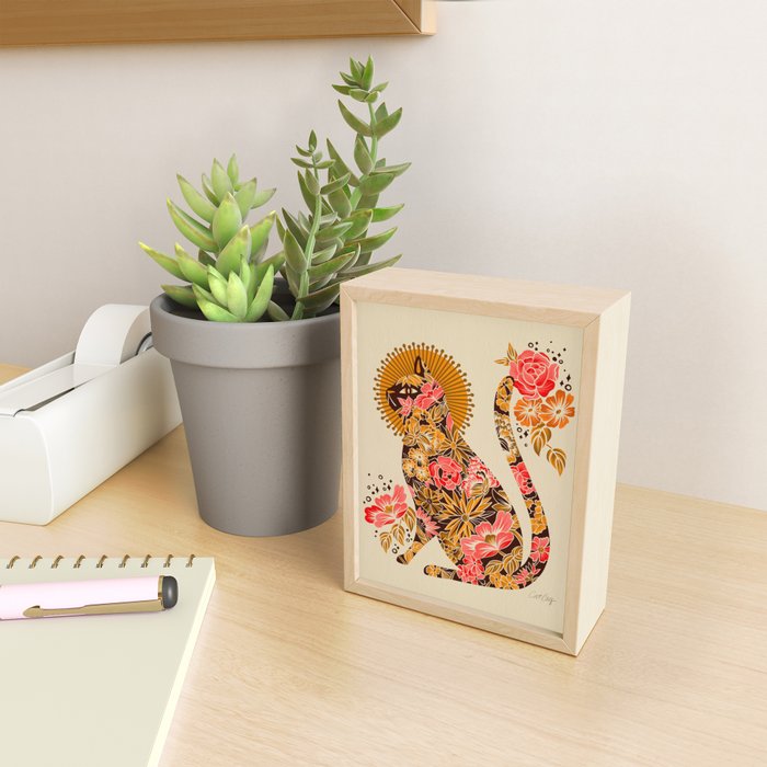 Porcelain Cat - 70s Palette Mini Art Print Gallery Image 2