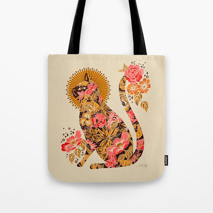 Porcelain Cat - 70s Palette Tote Bag Gallery Image 1