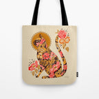 Porcelain Cat - 70s Palette Tote Bag Gallery Image 1