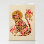 Porcelain Cat - 70s Palette Stationery Card Gallery Image 2