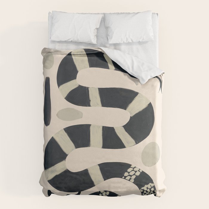 Black and White Snake Duvet Cover Gallery Image 6