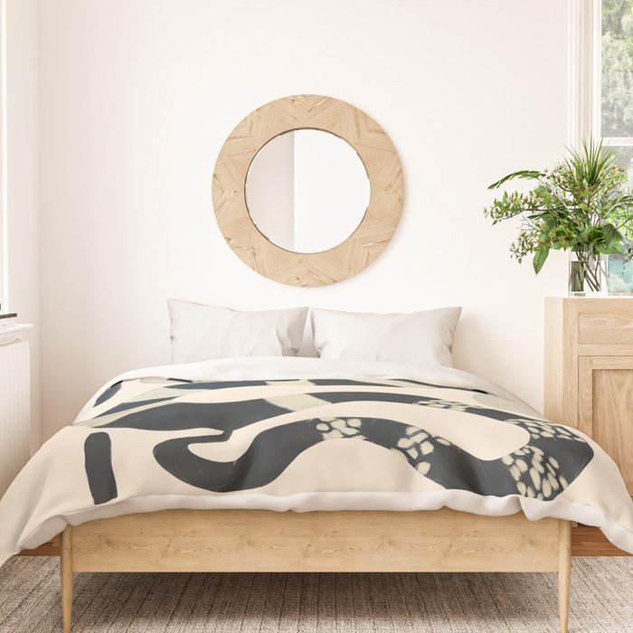 Black and White Snake Duvet Cover Gallery Image 3