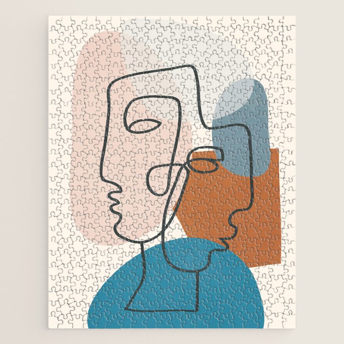 Abstract Profiles 01 Jigsaw Puzzle Gallery Image 1